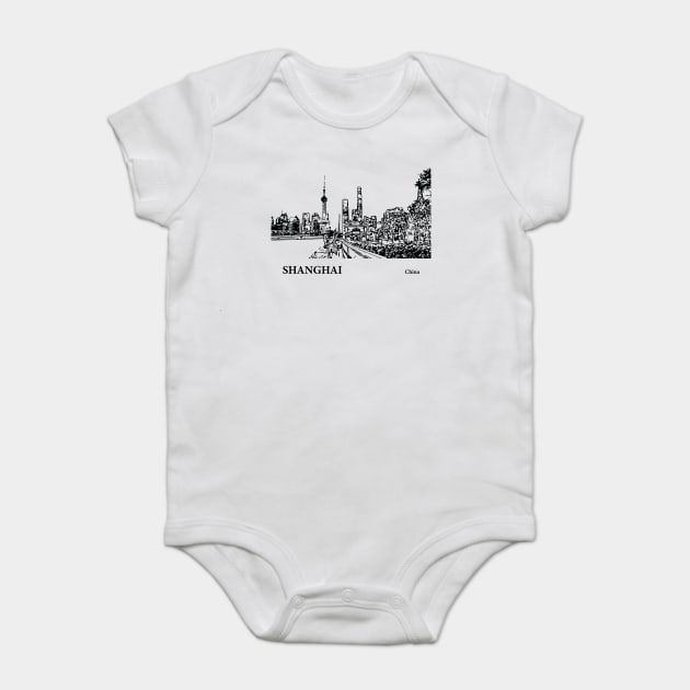 Shanghai China Baby Bodysuit by Lakeric